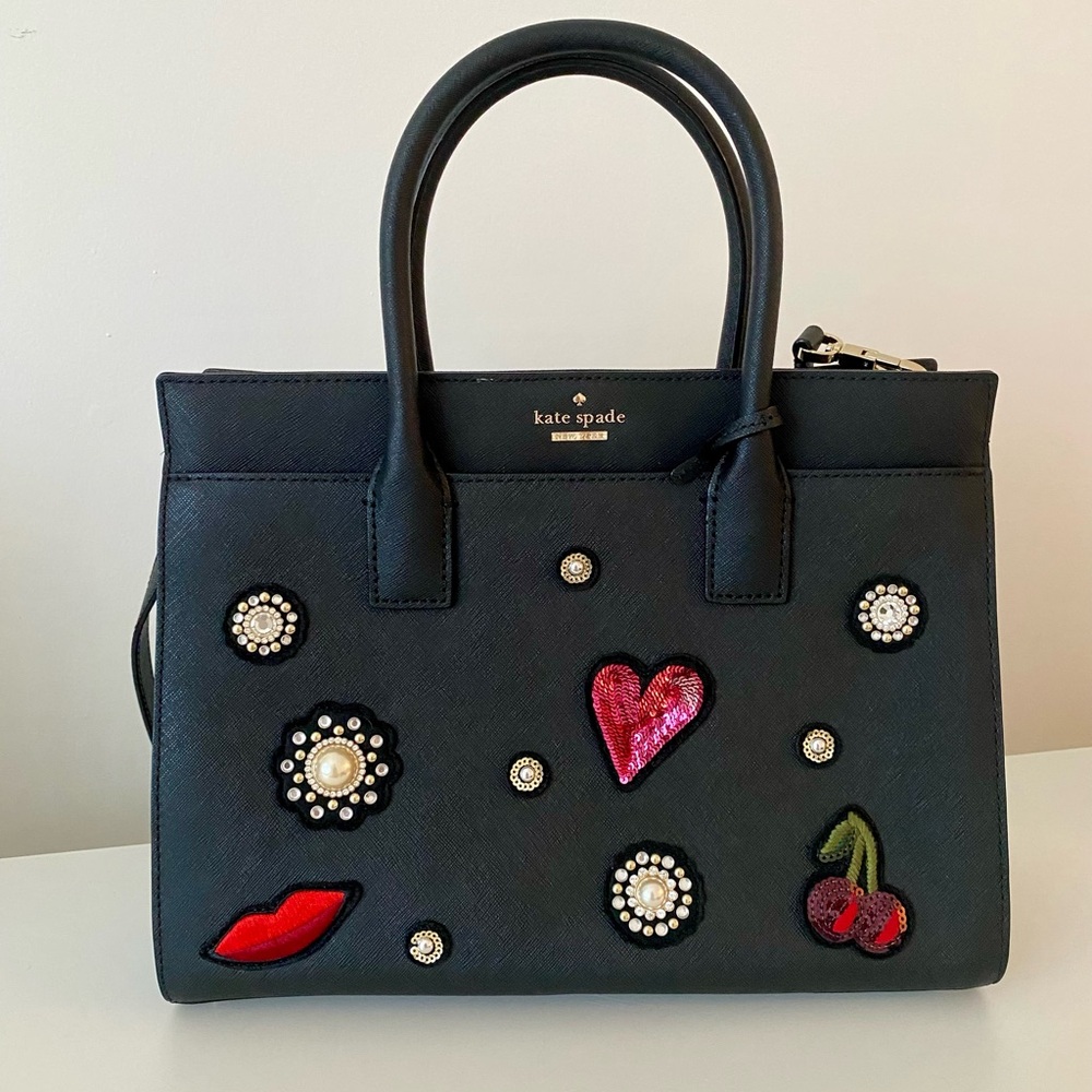 Kate Spade Black Tote with Embellishments